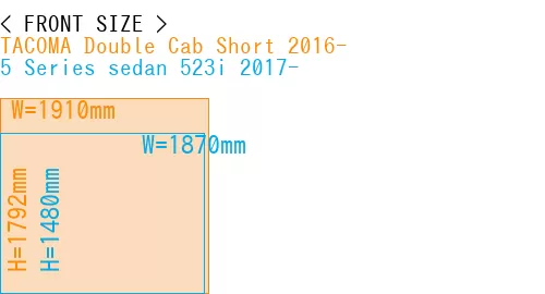 #TACOMA Double Cab Short 2016- + 5 Series sedan 523i 2017-